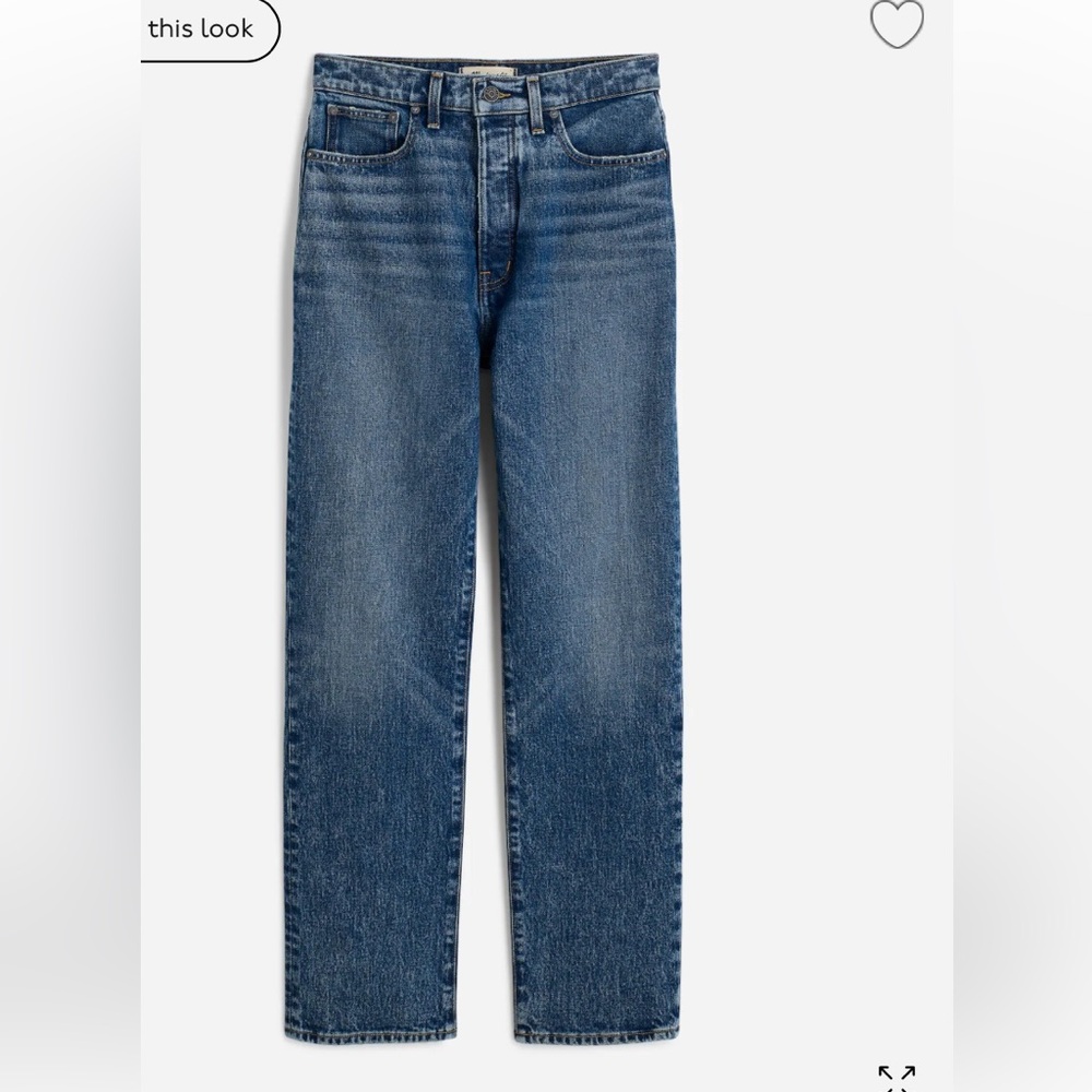 NWOT Madewell 90s Crop Jeans in Concho Wash 29